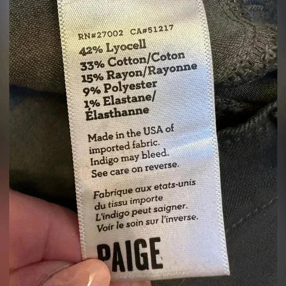 Paige Denim Edgemont Ultra Skinny Jeans in Pine Green Women’s Size 25 NWT - Picture 12 of 15